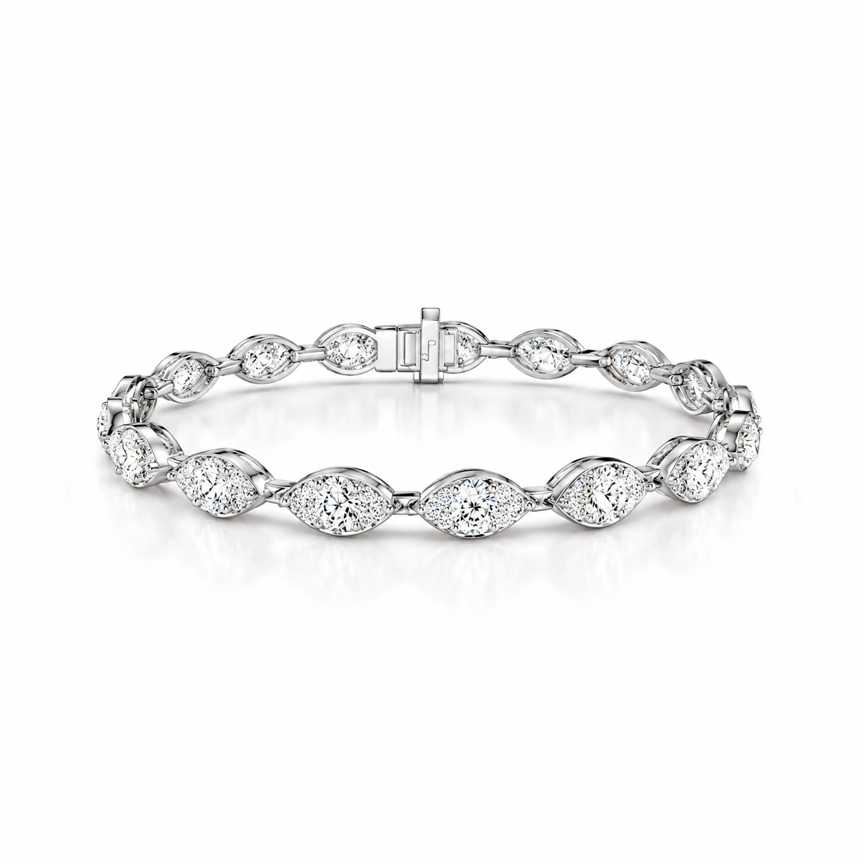 Paloma Marquise Diamond Link Tennis Bracelet