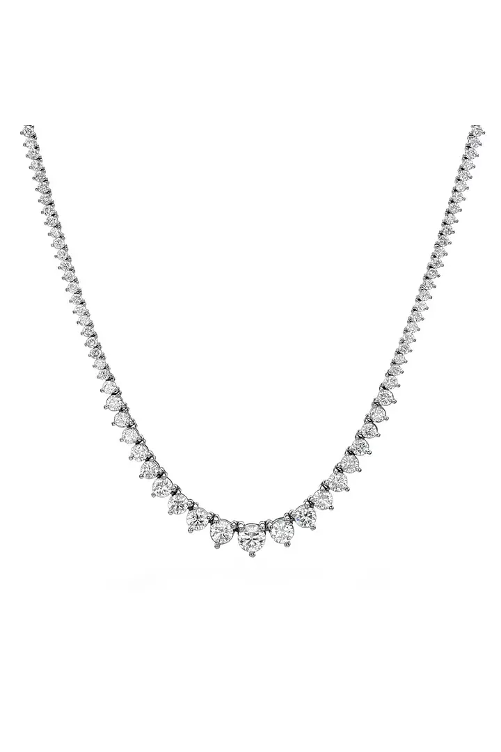 15 carats Riviera Style Diamond Tennis Necklace
