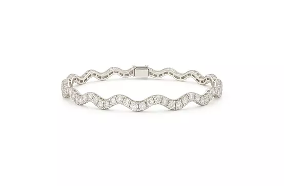 Waves Eco Diamond Tennis Bracelet