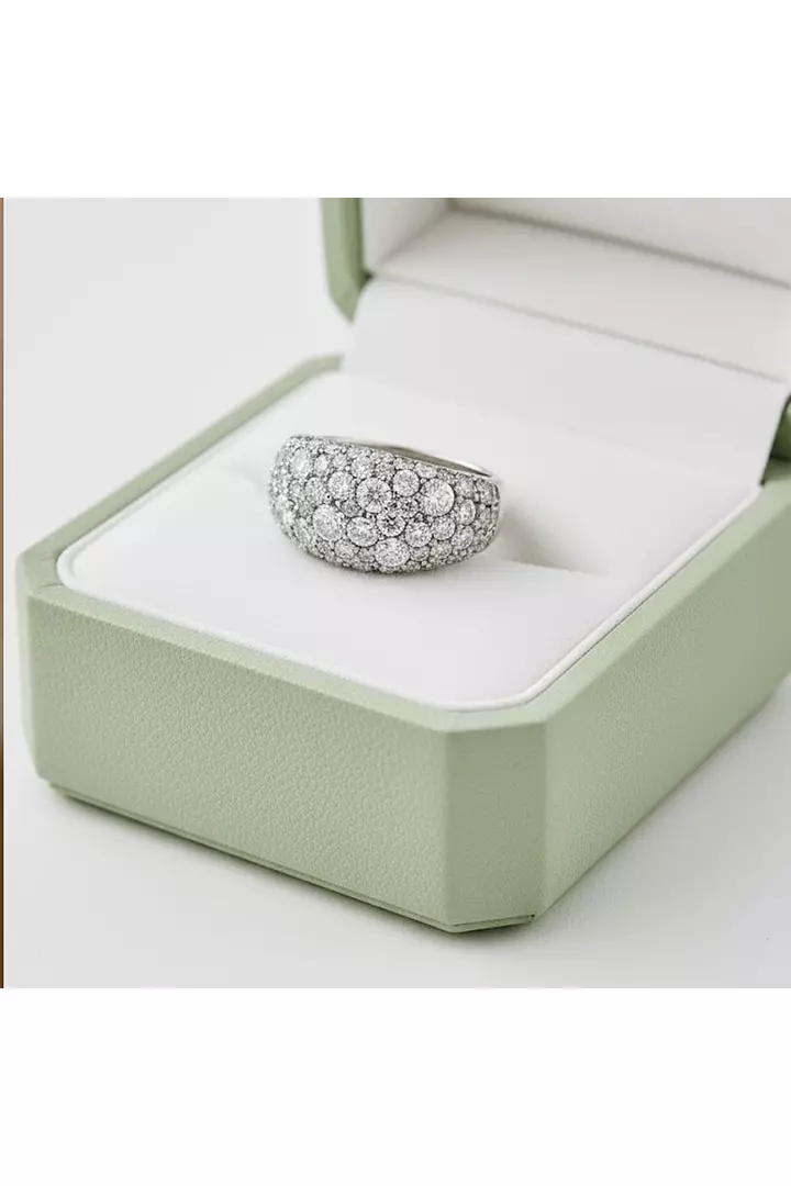 Pave Eco Diamonds Pave Dome Cocktail Ring