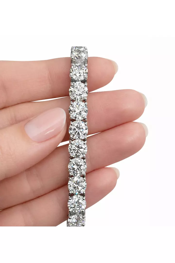 Grand Slam Round Eco Diamonds Tennis Bracelet 28 carats