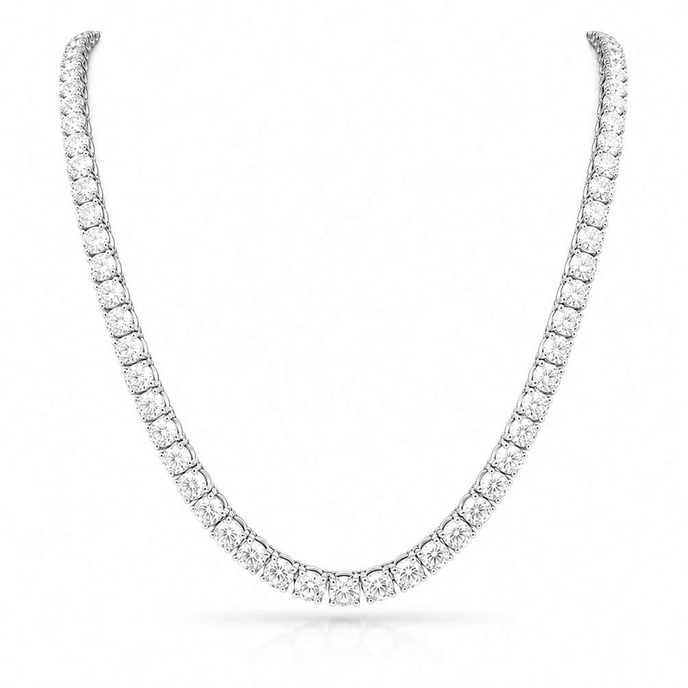 Straight Line Eco Diamonds Tennis Necklace 25 carats