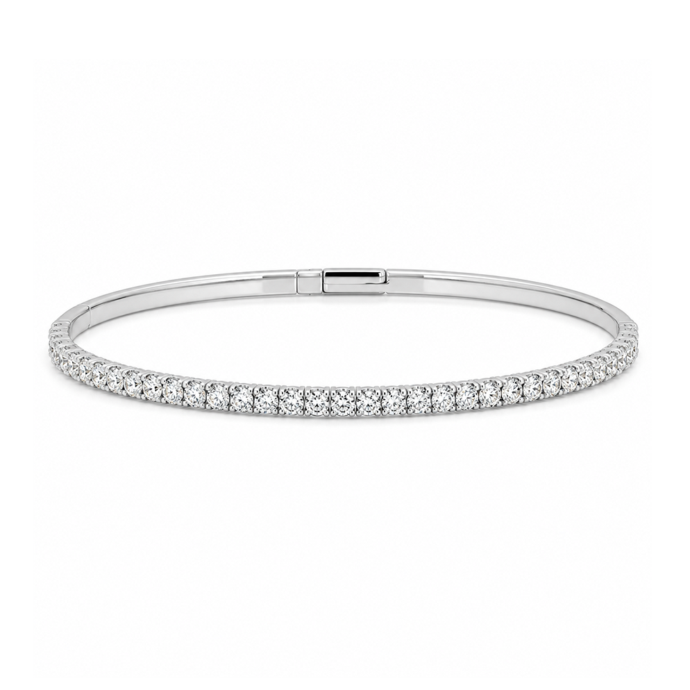 Slim Flex Eco Diamonds Tennis Bangle Bracelet
