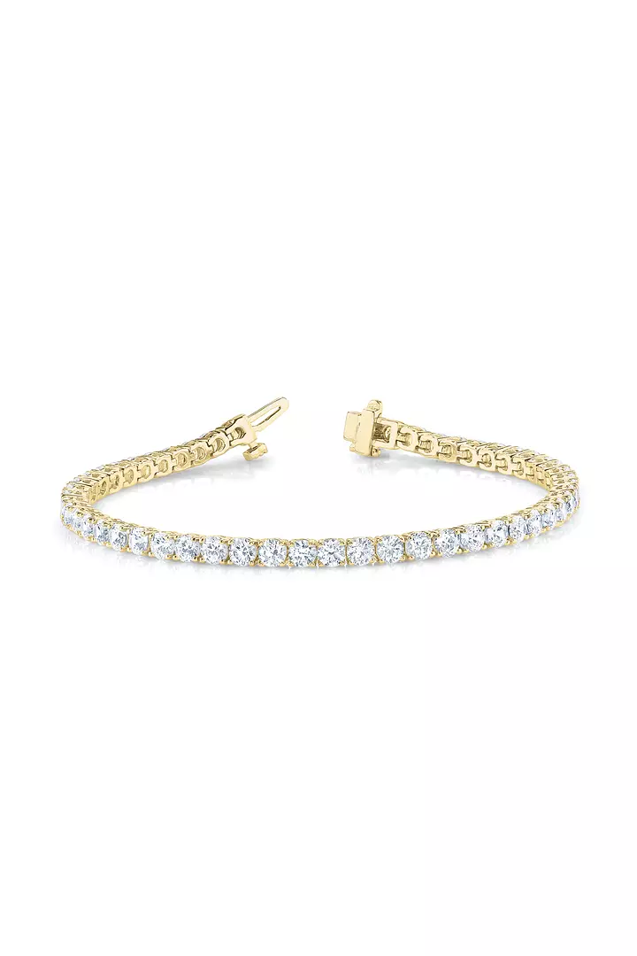 Nyx Classic Eco Diamonds Tennis Bracelet Yellow Gold 7 Carats