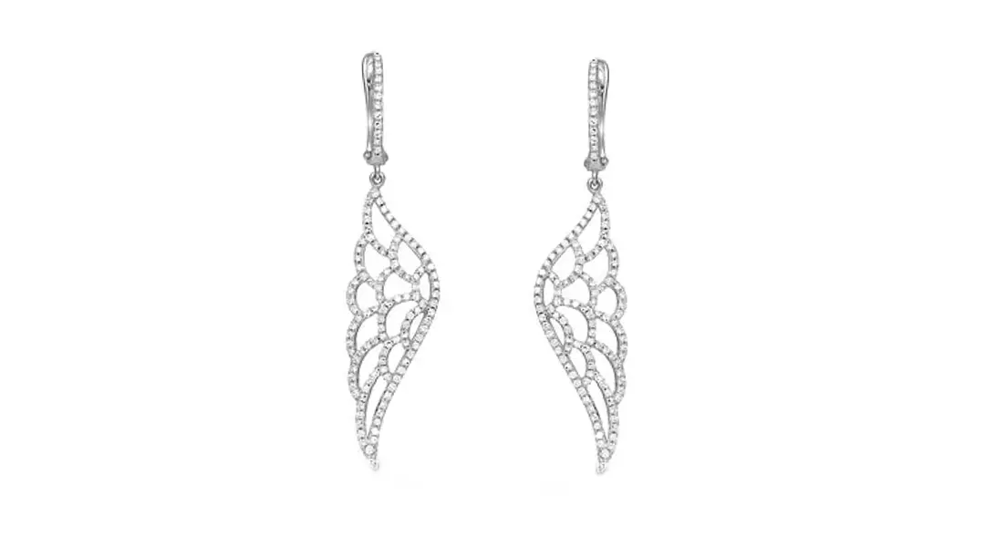 Angel Wings Drop Earrings