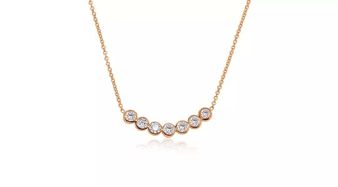 All Smiles and Roses Diamond Necklace
