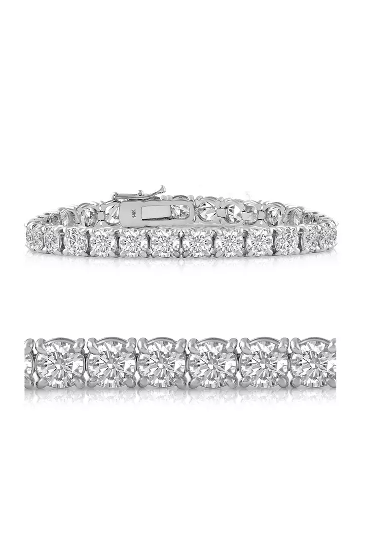 Mega Round Eco Diamonds Tennis Bracelet 20 carats