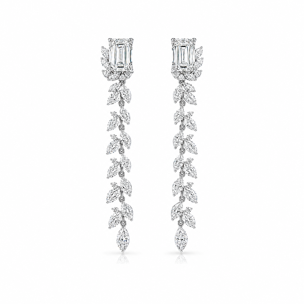 Elysian Vine Eco Diamonds Drop Earrings