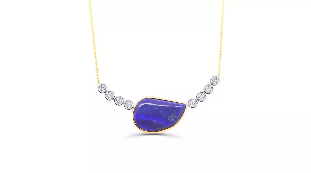 Lapis Dreams Diamond Necklace