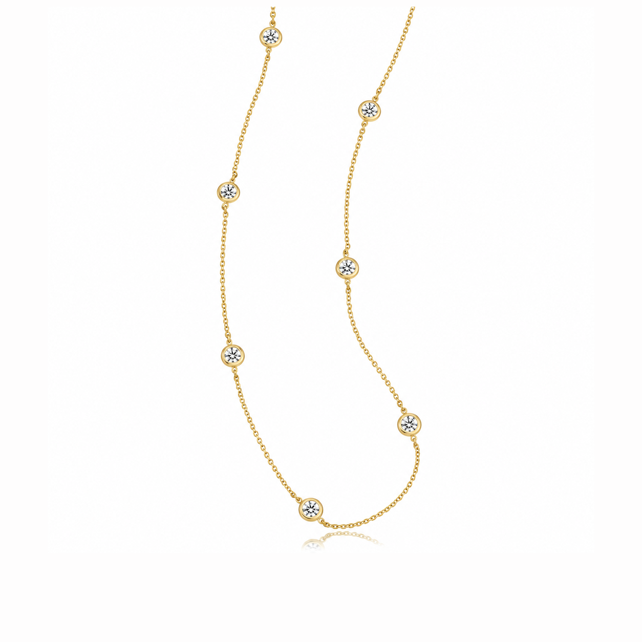 Diamonds Station Necklace