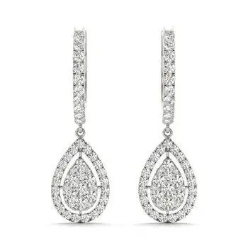 Fancy Drop Diamond Earrings