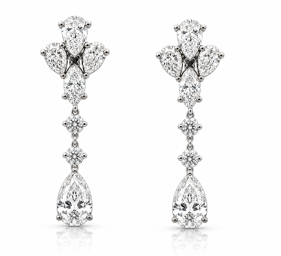 Vivienne Eco Diamonds Drop Earrings