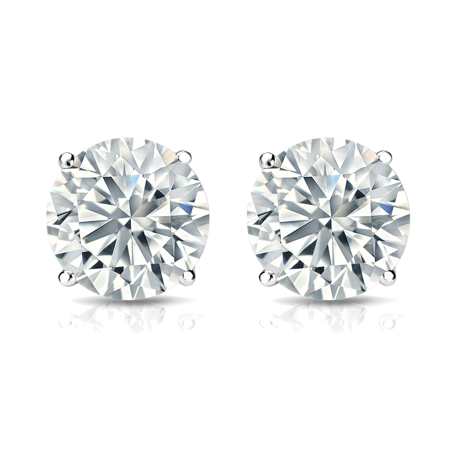 Martini Setting Eco Diamonds Stud Earrings