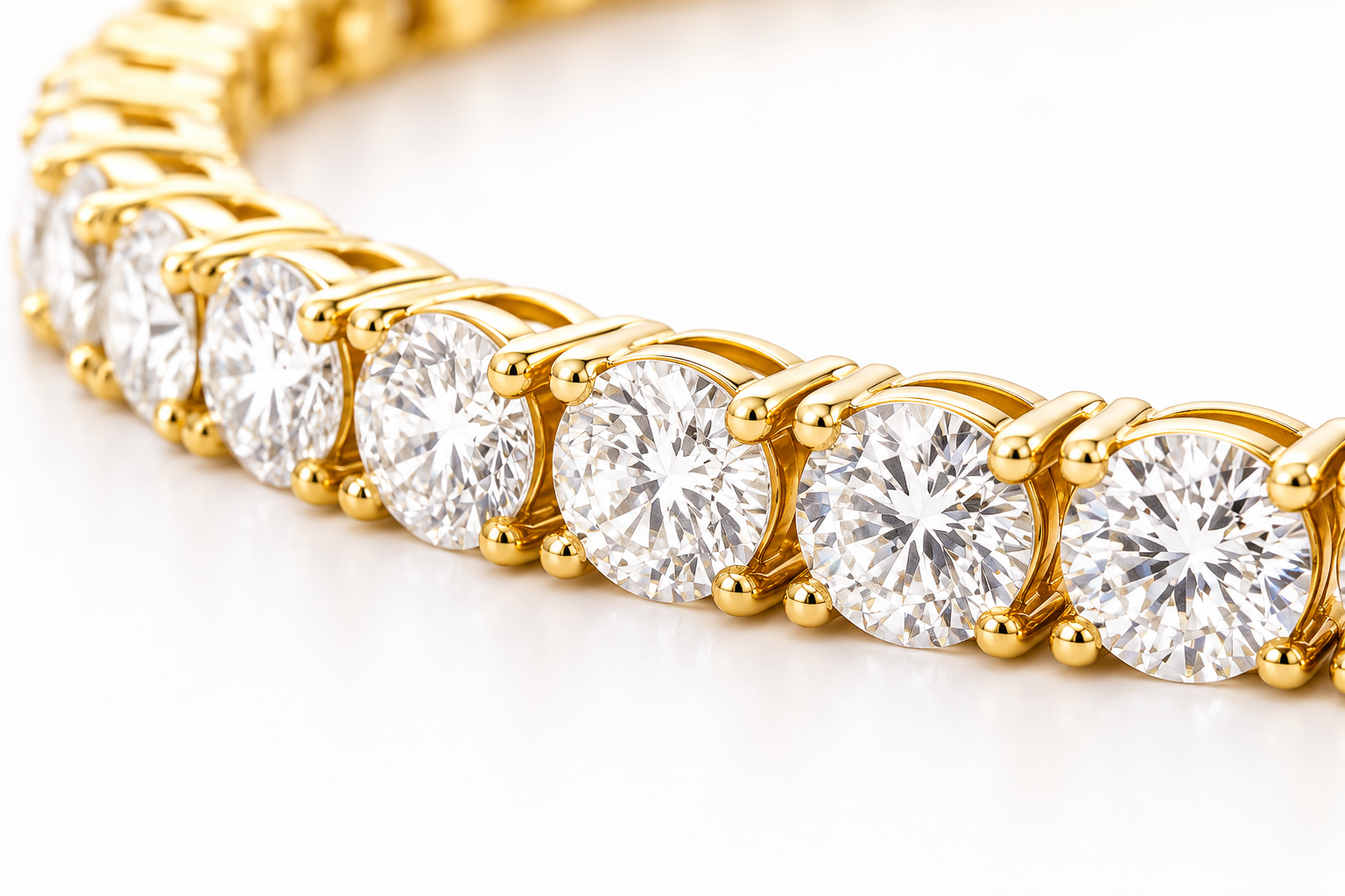 Timeless Brilliance Eco Diamonds Tennis Bracelet 13 carats