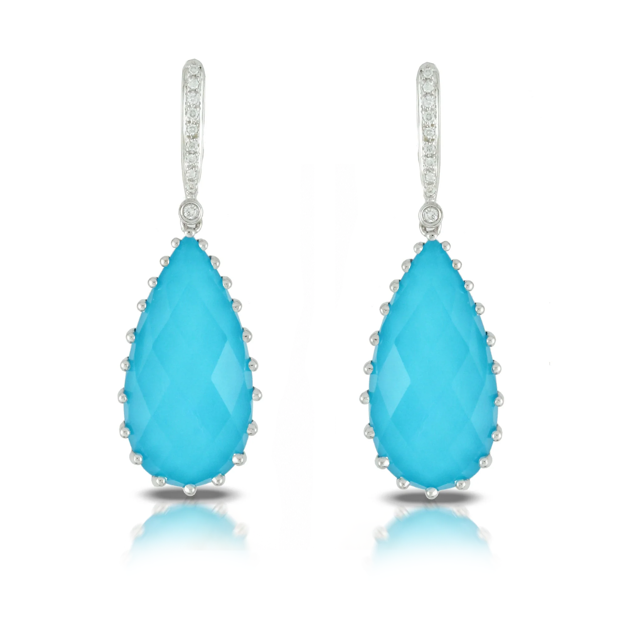 Doves St Barth's Blue Turquoise Earrings