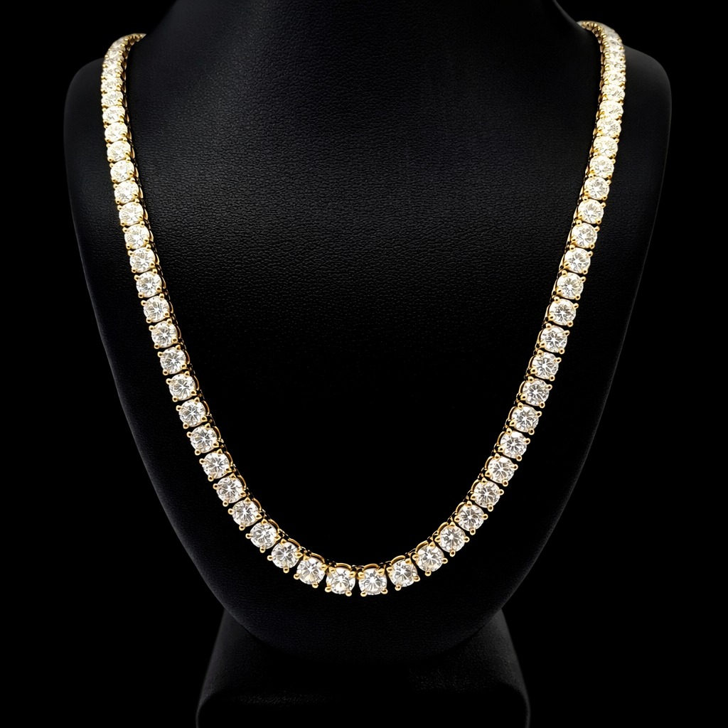 Straight Line Eco Diamonds Tennis Necklace 25 carats