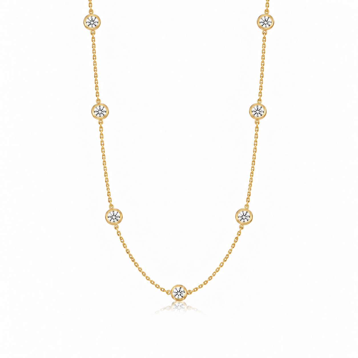 Fiona Diamonds Station Necklace