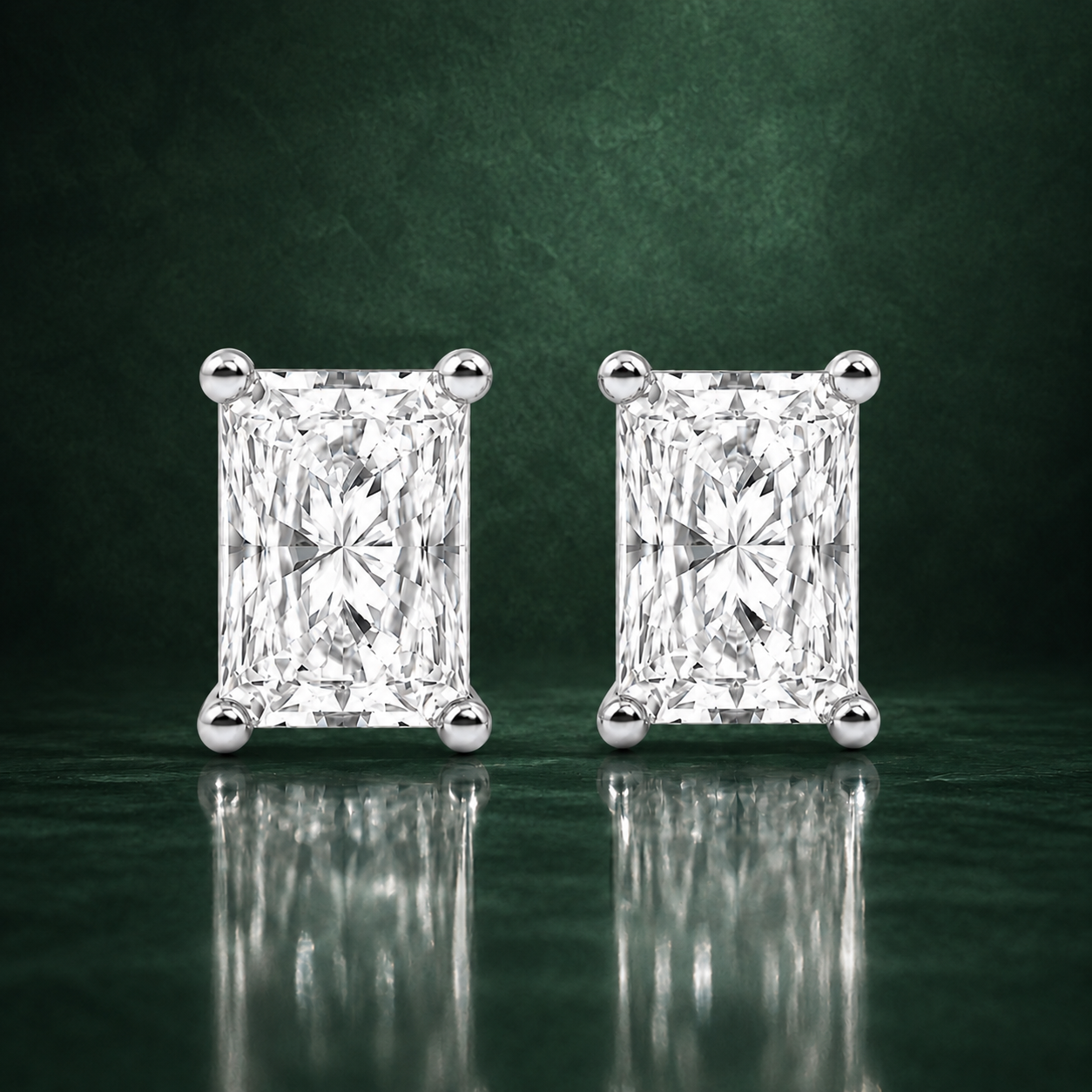 Radiant Classic Eco Diamonds Stud Earrings