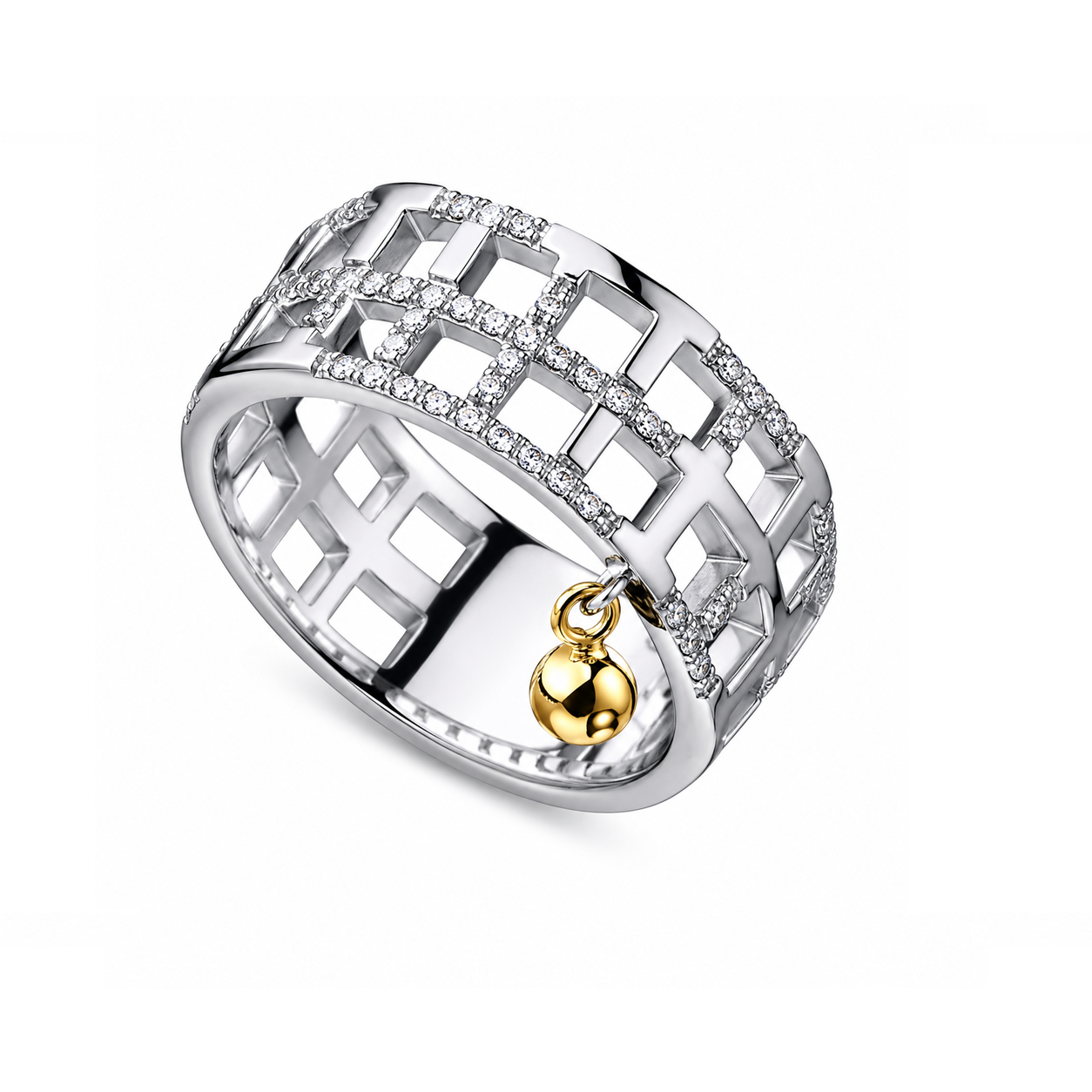 Lattice and Pave Diamond Band