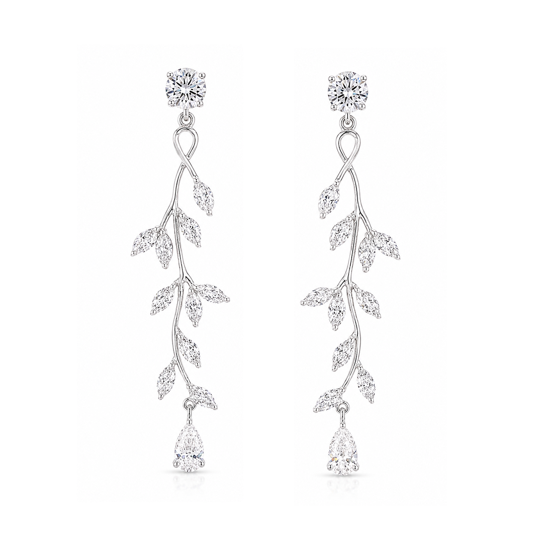 Imperial Garden Eco Diamonds Drop Earrings