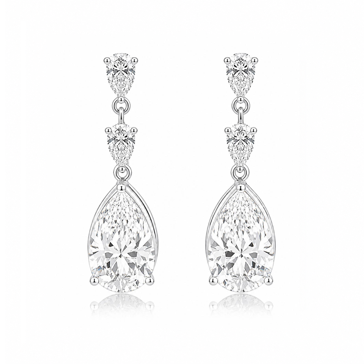 Windsor Eco Diamonds Teardrop Shape Earrings