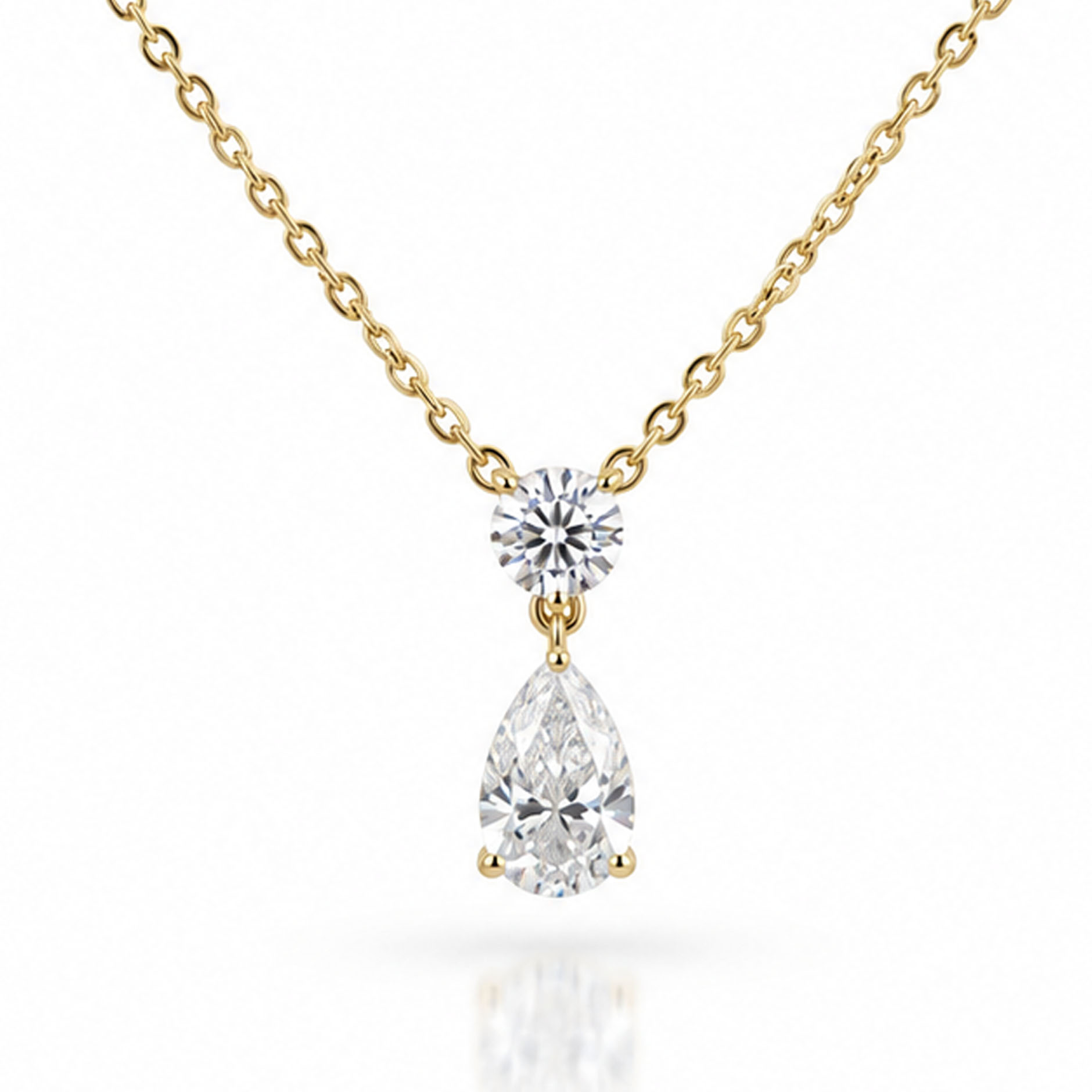 Alba Classic Diamond Drop Pendant