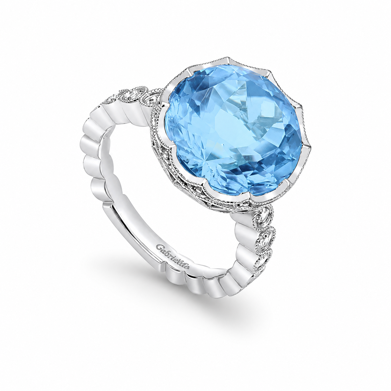 Lake of Memories Blue Topaz Ring