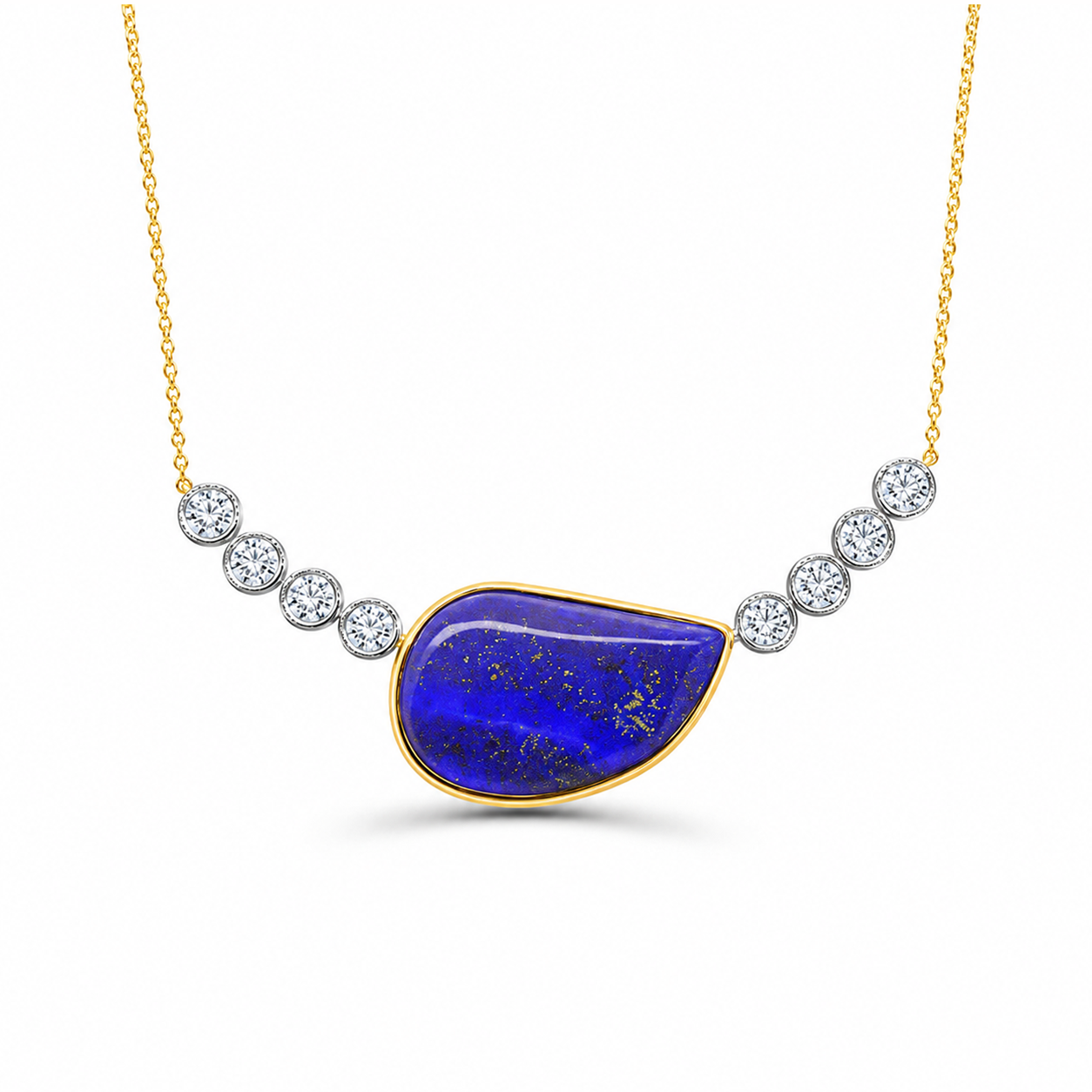 Lapis Dreams Diamond Necklace