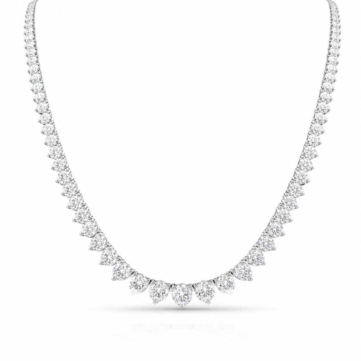 10 carats Signature Riviera Eco Diamonds Tennis Necklace
