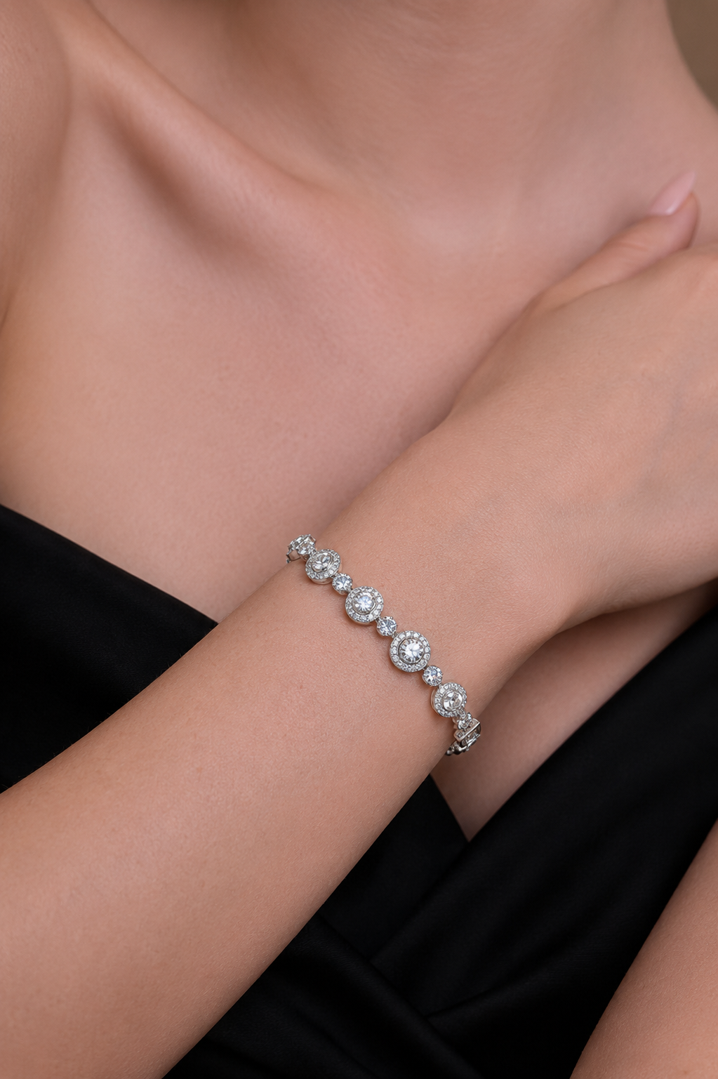 Fancy Round Eco Diamonds Bracelet