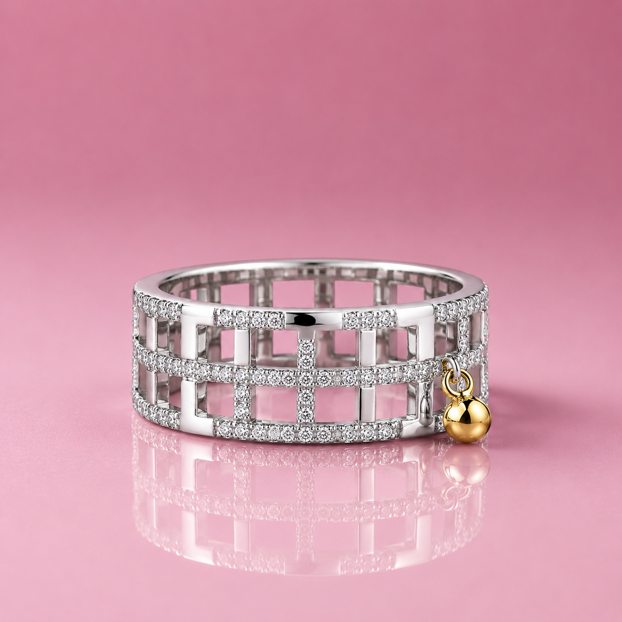 Lattice and Pave Diamond Band