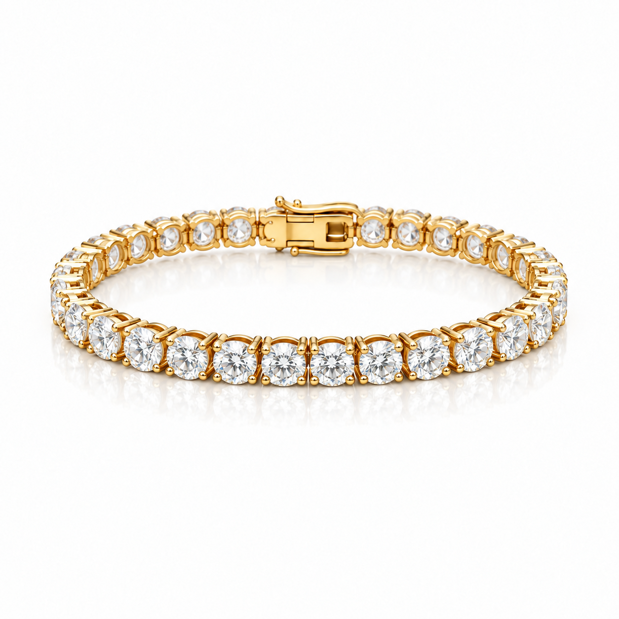Dynasty Round Eco Diamonds Classic Tennis Bracelet
